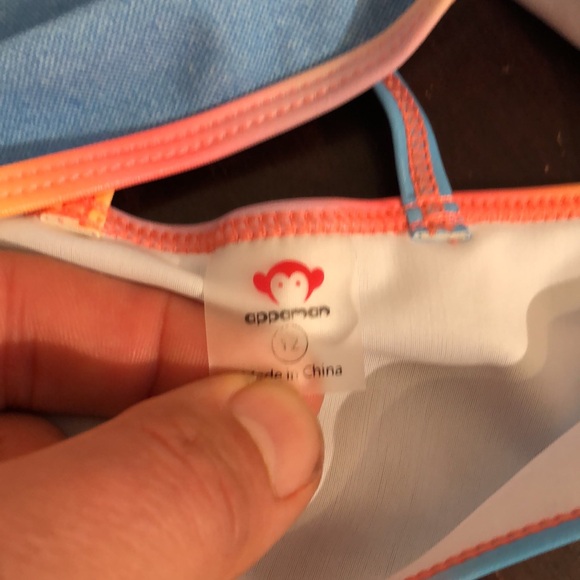 Appaman Stella Bikini Top in Digital Denim Blue, size 12 - Picture 7 of 12